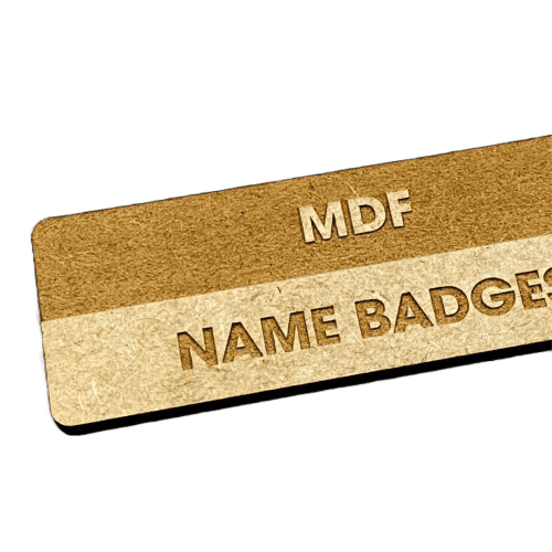MDF Wood Name Badge