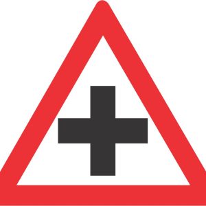 SABS CROSSROAD ROAD SIGN (W101)