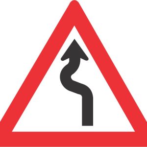WINDING ROAD (LEFT - RIGHT) ROAD SIGN (W209)