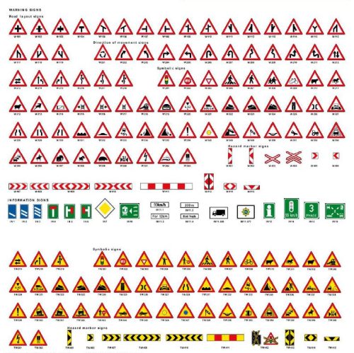 SABS Traffic Road Signs