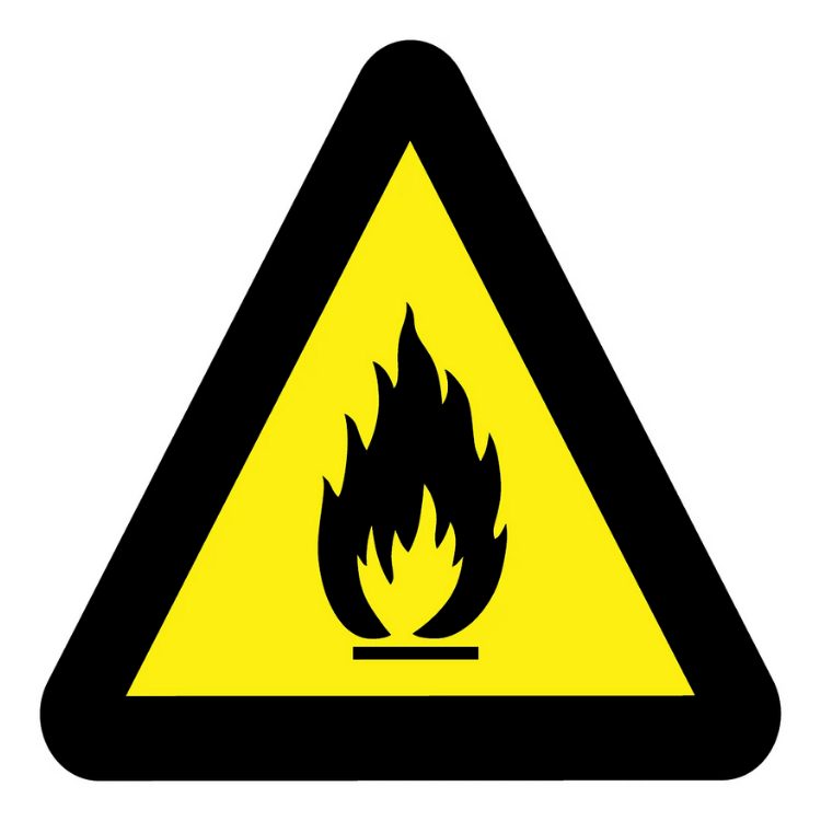 BEWARE OF FIRE HAZARD SABS SAFETY SIGN (WW 2)