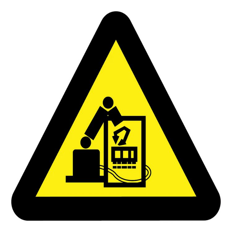 BEWARE OF ROBOT SABS SAFETY SIGN (WW 34)