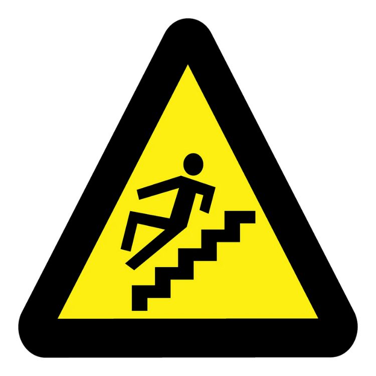BEWARE OF SLIPPERY STEPS SABS SAFETY SIGN (WW 22)