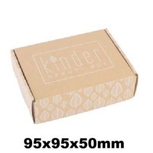 95x95x50mm Kraft Shipper Box (White Print)