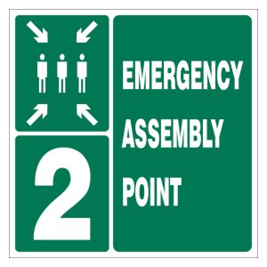 EMERGENCY ASSEMBLY POINT SAFETY SIGN (GA 26.2)