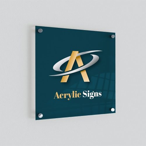 Custom Printed Clear Standard Acrylic Perspex Signs