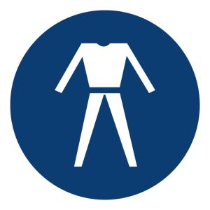 OVERALLS SHALL BE WORN SAFETY SIGN (MV 20)