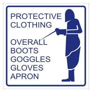 PROTECTIVE CLOTHING SAFETY SIGN (M083)