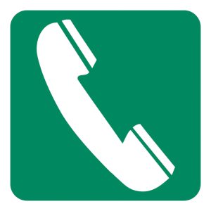 TELEPHONE SAFETY SIGN (GA 13)