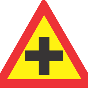 TEMPORARY CROSSROAD ROAD SIGN (TW101)
