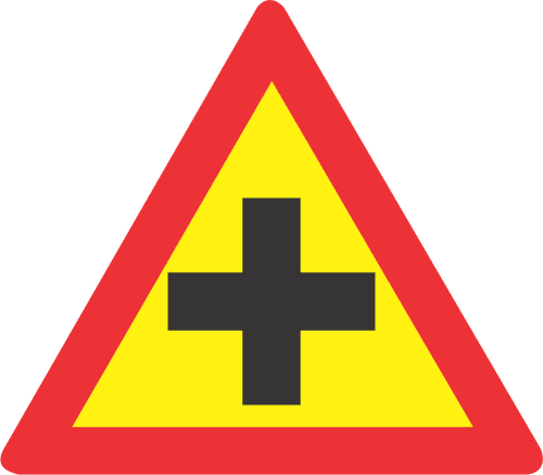 TEMPORARY CROSSROAD ROAD SIGN (TW101)