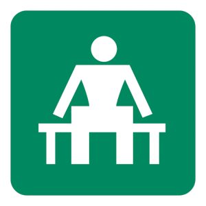WAITING PLACE SAFETY SIGN (GA 14)