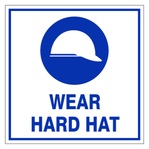 WEAR HARD HAT SAFETY SIGN (M13)