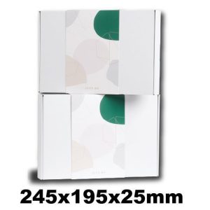 245x195x25mm Sleeved White Box