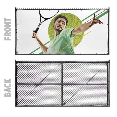 Front and Back Mesh Fence Banner