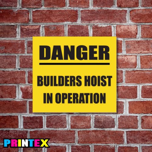 Builders Hoist Business Sign