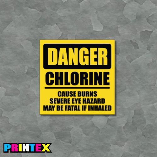 Danger Chlorine Business Sign - Waste