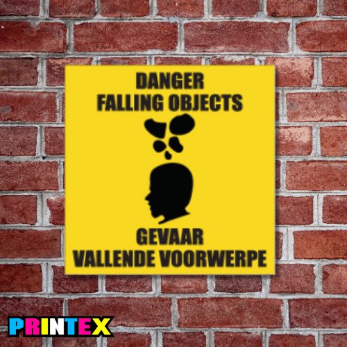 Danger Falling Objects Business Sign