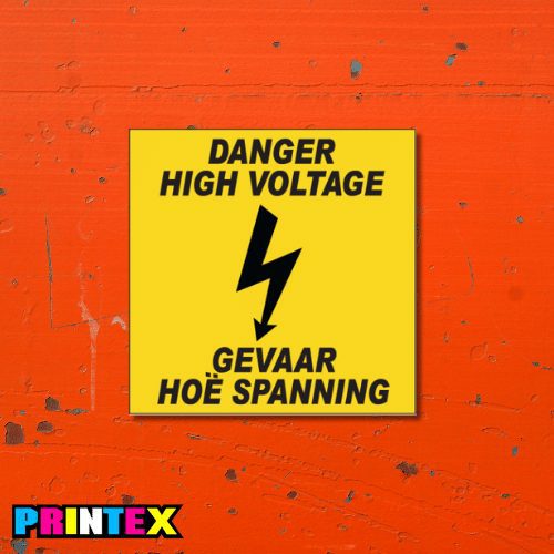Danger High Voltage Business Sign - Electrical