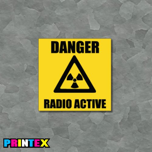 Danger Radio Active Business Sign - Waste