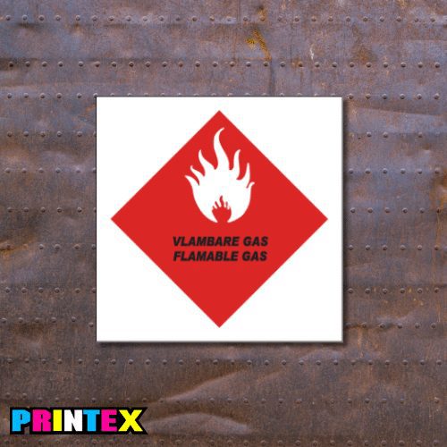 Flammable Gas Sign - Gas