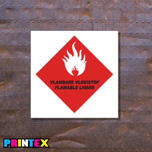 Flammable Liquid Sign - Gas