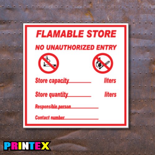 Flammable Store Sign - Gas