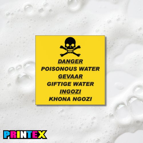 Poisonous Water Sign - Poison