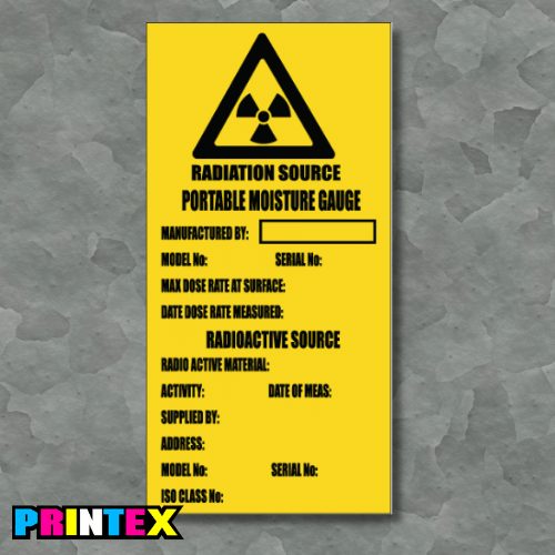 Radiation Source Business Sign - Waste