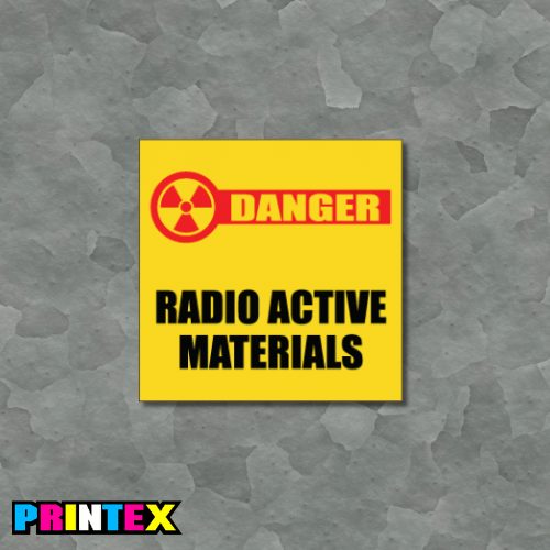 Radio Active Material Business Sign - Waste