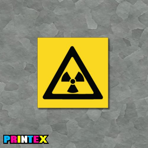 Radioactive Symbol Business Sign - Waste