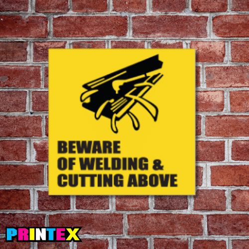 Welding Cutting Above Business Sign