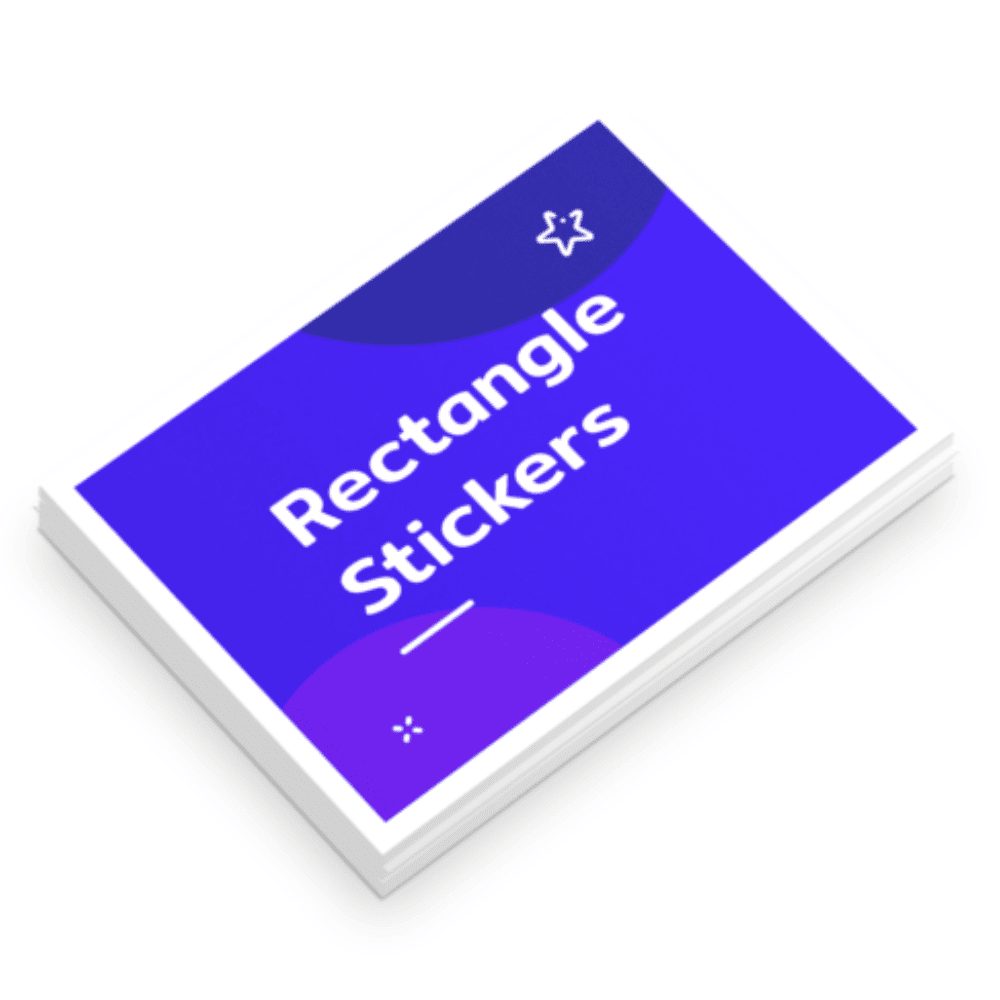 Rectangle Sticker Singles – 75mm x 50mm