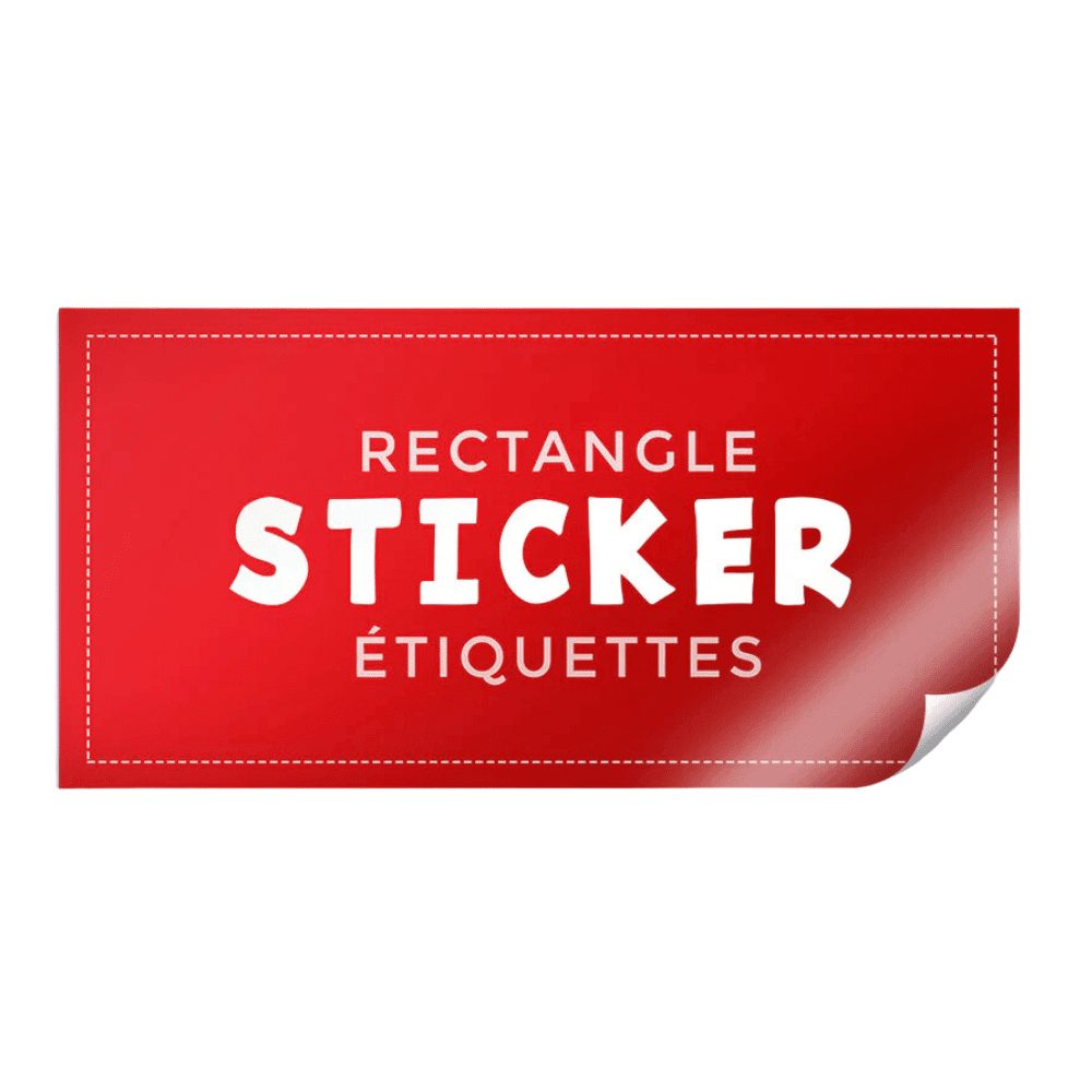 Rectangle Sticker Singles – 100mm x 50mm