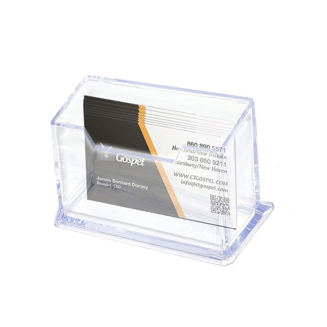 Clear Single Business Card Holders