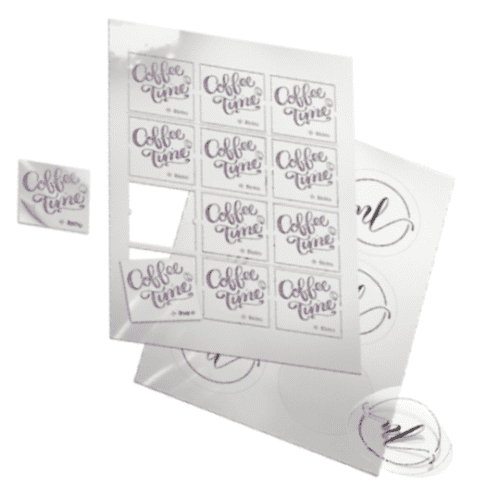Clear Vinyl Printed Stickers