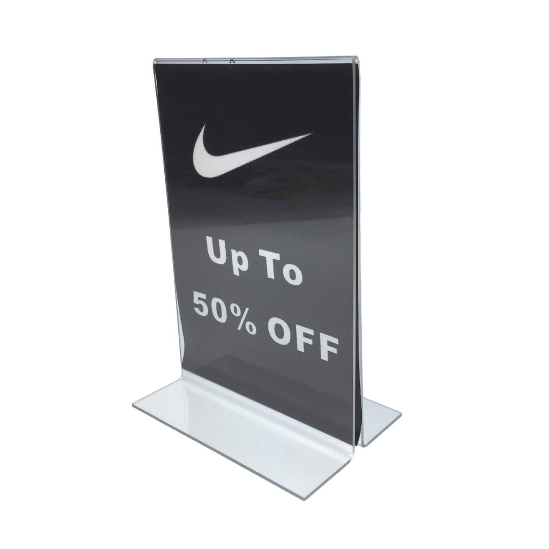 Double Sided A5 Clear Brochure & Menu Holder