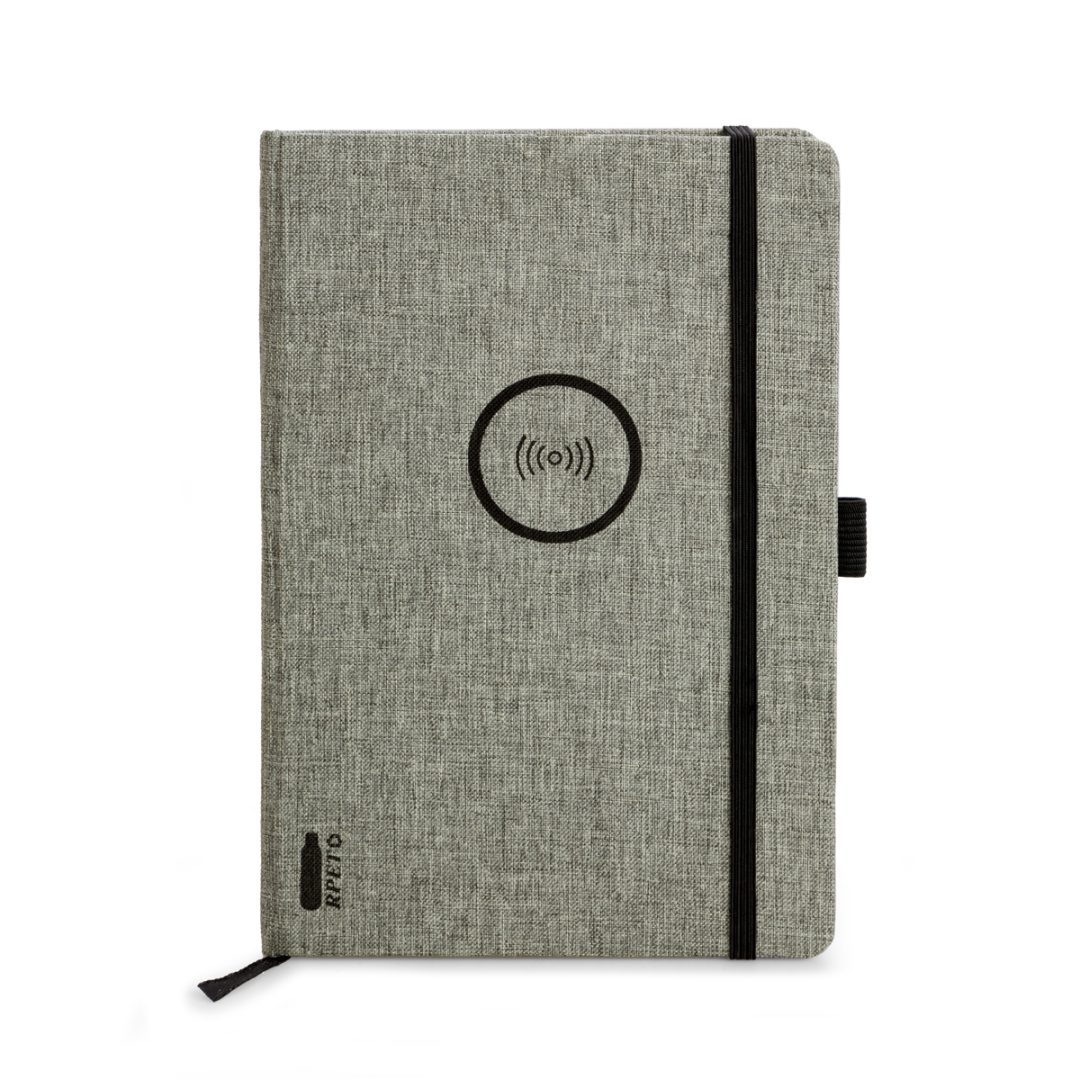 Grey Tecnar Wireless Charging Notebook