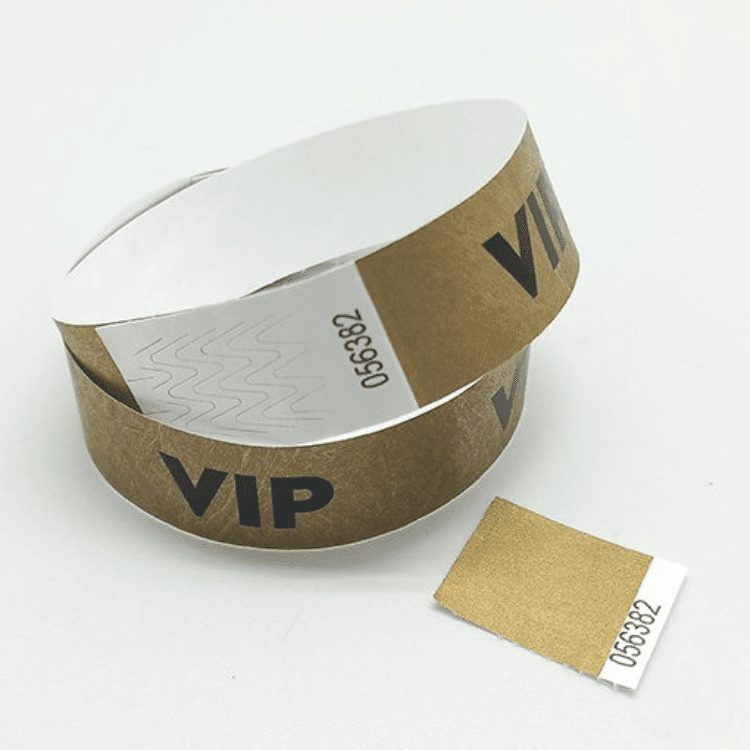 Pre-Printed VIP & VVIP Tyvek Event Wristbands