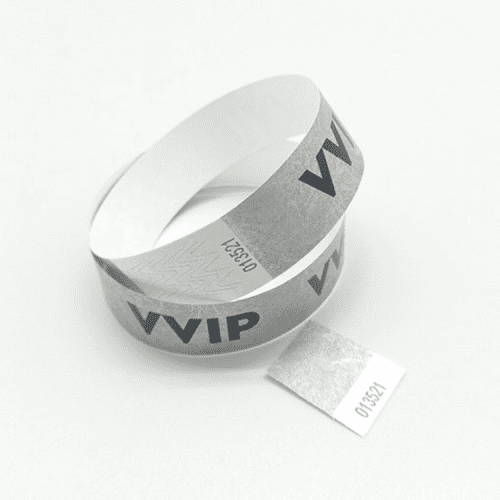 Pre-Printed VVIP Tyvek Event Wristbands