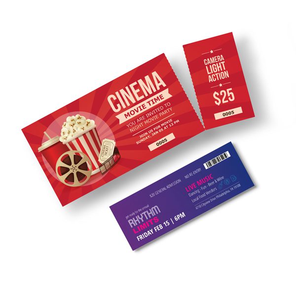 Custom Perforated Printed Event Tickets