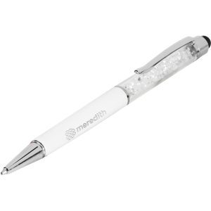 Allure Stylus Ball Pen - Solid White