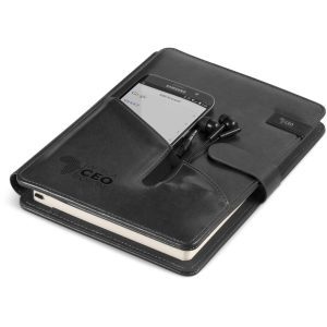 Ashburton A5 Hard Cover USB Notebook - 8GB - Black
