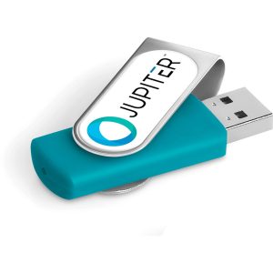 Axis Dome Flash Drive - 8GB - Turquoise
