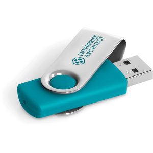 Axis Glint Flash Drive - 16GB - Turquoise