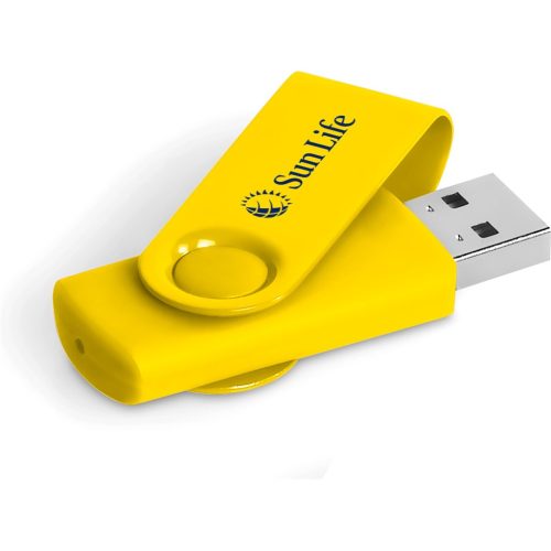 Axis Gyro Flash Drive - 16GB - Yellow