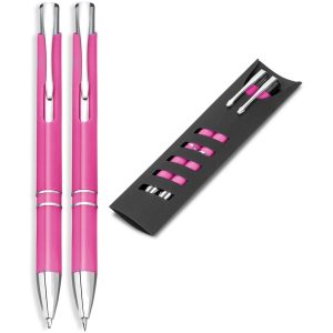 Electra Ball Pen & Pencil Set - Pink