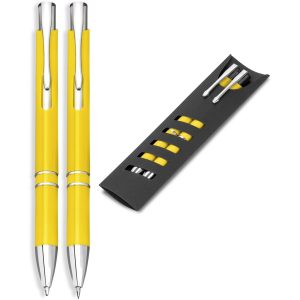 Electra Ball Pen & Pencil Set - Yellow