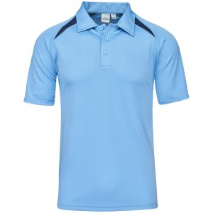 Kids Splice Golf Shirt - Light Blue