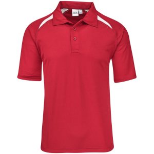Kids Splice Golf Shirt - Red